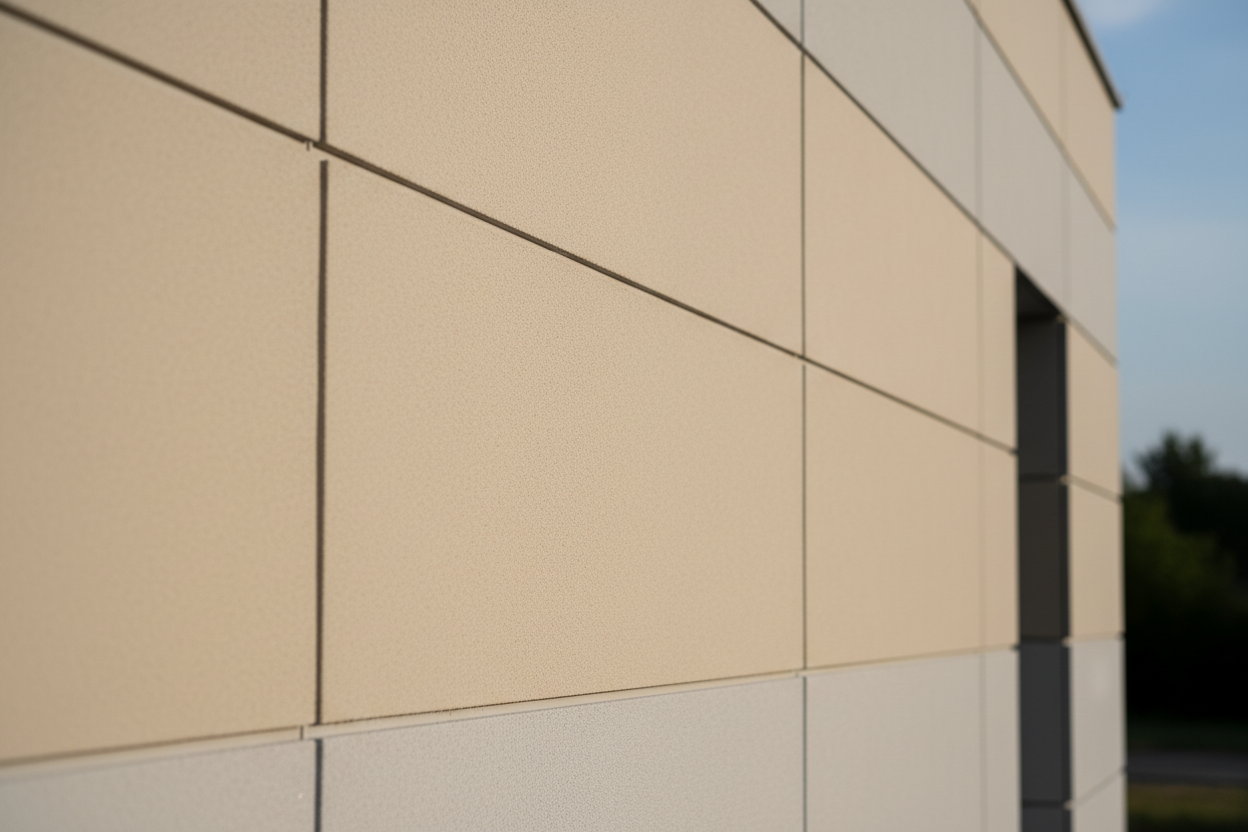 Modern facade under construction with smooth plaster finish.
Neutral tones, realistic textures, professional construction environment.
Minimal background, clean composition, no workers, no tools in focus.
Perfect as a category banner image for facade and insulation systems.