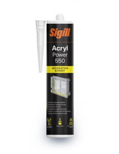 SIGILL Acryl Power 550 Weiß 300 ml – Acryl-Dichtmasse für Innen & Außen